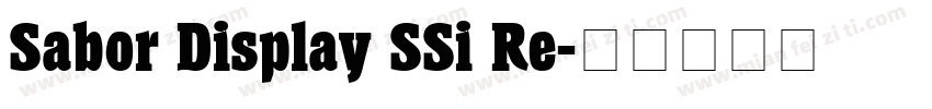 Sabor Display SSi Re字体转换